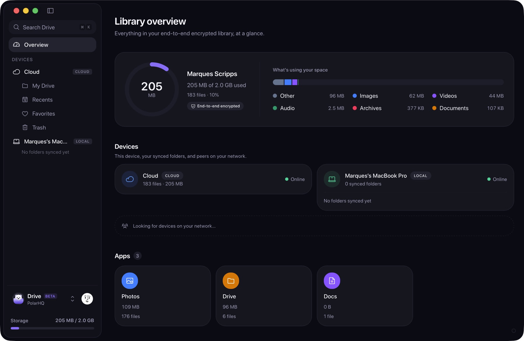 Self-hosted in PolarHQ